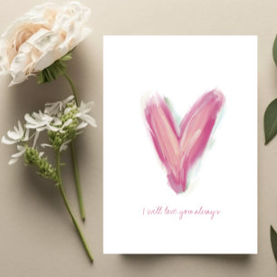 Carte d'anniversaire du coeur moderne