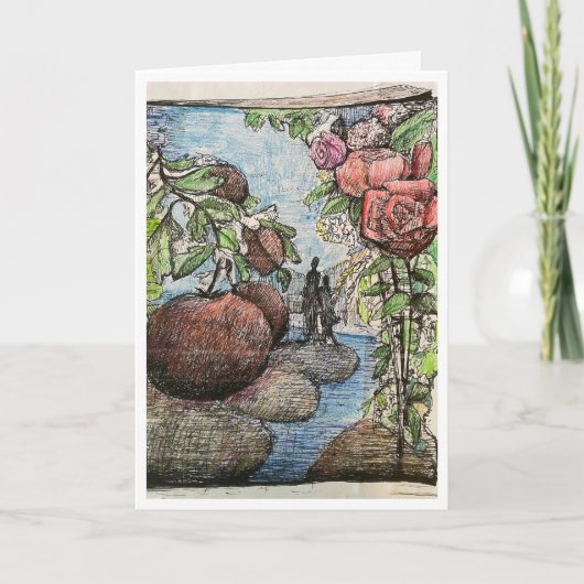 Carte d'anniversaire du coeur prêt (Devant)