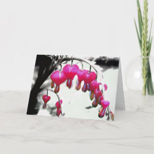 Carte d'anniversaire du coeur saignant