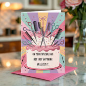 Carte d'anniversaire du coiffeur