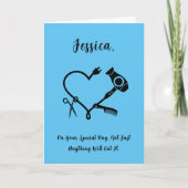 Carte d'anniversaire du coiffeur (Devant)