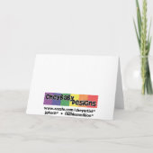 Carte d'anniversaire du coing de floraison (Dos)