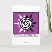 Carte d'anniversaire du Corbeau (Dos)