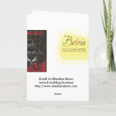 Carte d'anniversaire du crâne Grunge (Dos)