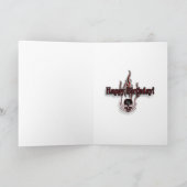 Carte d'anniversaire du crâne Grunge (Intérieur)