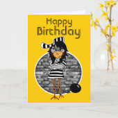 Carte d'anniversaire du détenu (Fleur jaune)