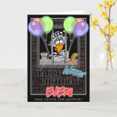 Carte d'anniversaire du détenu (Fleur jaune)