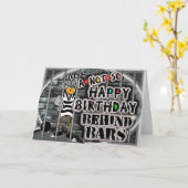 Carte d'anniversaire du détenu : Derrière les barr (Fleur jaune)