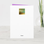 Carte d'anniversaire du dragon de fée violette (Dos)