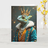 Carte d'anniversaire du Dragon Royal (Fleur jaune)