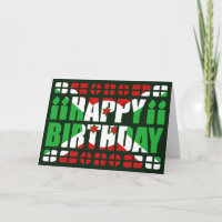 Carte d'anniversaire du drapeau burundais