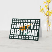 Carte d'anniversaire du drapeau chypriote (Fleur jaune)
