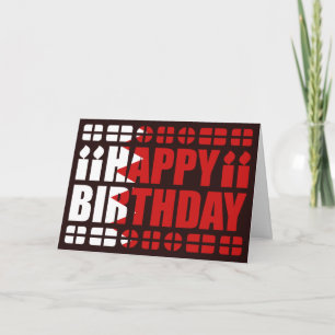 Carte d'anniversaire du drapeau de Bahreïn