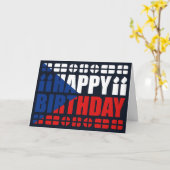 Carte d'anniversaire du drapeau de la Tchéquie (Fleur jaune)