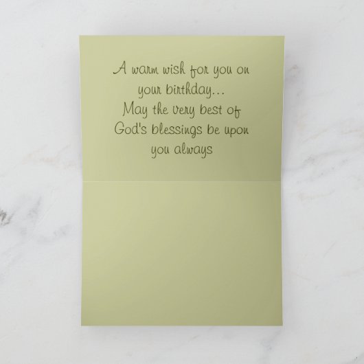 Carte d'anniversaire du Fils (Intérieur)