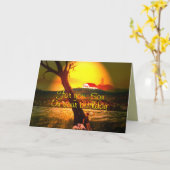 Carte d'anniversaire du Fils (Fleur jaune)