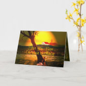 Carte d'anniversaire du Fils (Fleur jaune)