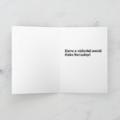 Carte d'anniversaire du flocon métallique (Intérieur)
