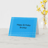 Carte d'anniversaire du frère Lines (Fleur jaune)