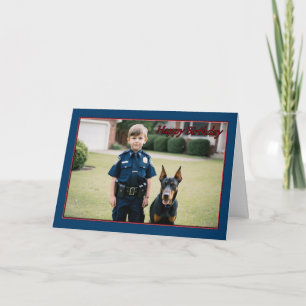 Carte d'anniversaire du garçon de patrouille