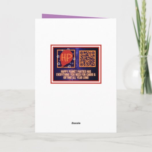 Carte d'anniversaire du gâteau d'Halloween (Dos)