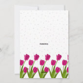 Carte d'anniversaire du gâteau rose (Dos)