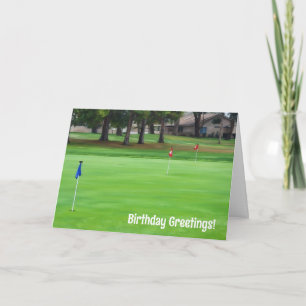 Carte d'anniversaire du Golf Golf Fun