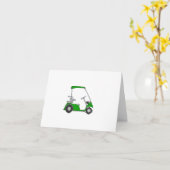 Carte d'anniversaire du golfeur (Fleur jaune)