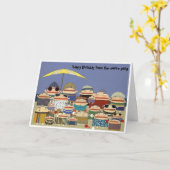 carte d'anniversaire du groupe (Fleur jaune)