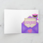 Carte d'anniversaire du hibou (Intérieur)