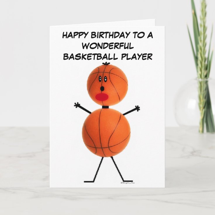 Carte D Anniversaire Du Joueur De Basket Ball Zazzle Be