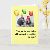 Carte d'anniversaire du jour de la marmotte (Fleur jaune)