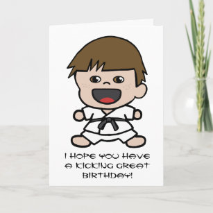 Cartes Karate D Anniversaire Zazzle Be