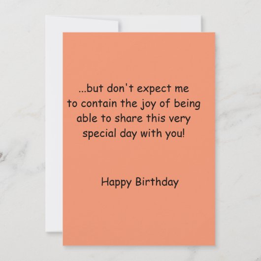 Carte d'anniversaire du mari (Dos)