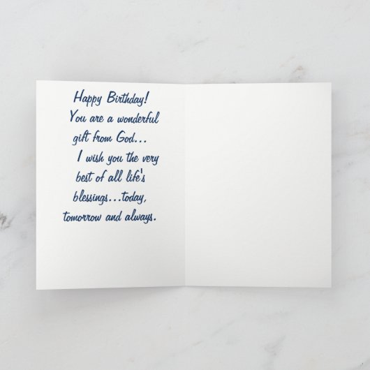 Carte d'anniversaire du mari (Intérieur)