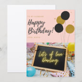 Carte d'anniversaire du mari (Devant / Derrière)