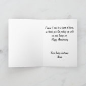 Carte d'anniversaire du mari de l'ours polaire à l (Intérieur)