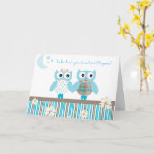 Carte d'anniversaire du Mariage d'amour de Chouett (Fleur jaune)