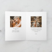 Carte d'anniversaire du Mariage de Collage de phot (Intérieur)