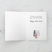 Carte d'anniversaire du Mariage de relation Purr-f (Intérieur)
