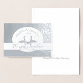 Carte d'anniversaire du mariage en platine 70e cou (Affichage)