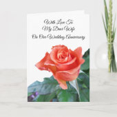 Carte d'anniversaire du Mariage personnalisé de la (Devant)