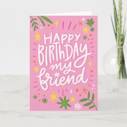 Carte d'anniversaire du meilleur ami (Devant)