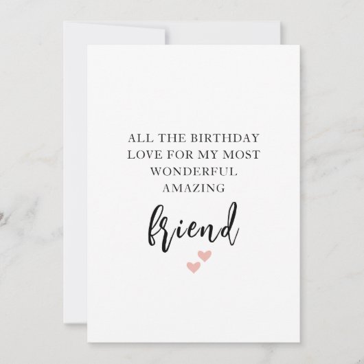 Carte d'anniversaire du meilleur ami (Devant)