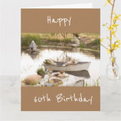 CARTE D'ANNIVERSAIRE DU MEILLEUR AMI *60e* (Fleur jaune)