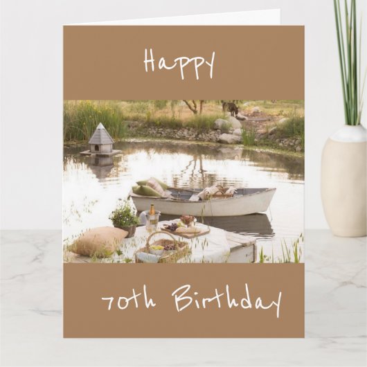 CARTE D'ANNIVERSAIRE DU MEILLEUR AMI *70e* (Devant)