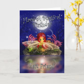 Carte d'anniversaire du meilleur ami - Cute Little (Fleur jaune)