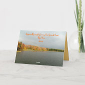 Carte d'anniversaire du meilleur ami de l'automne (Dos)