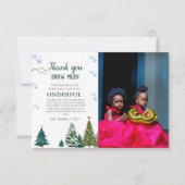 Carte d'anniversaire du Merci de Flamme de neige e (Devant)