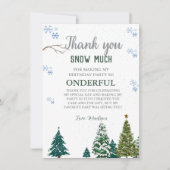 Carte d'anniversaire du Merci de Flamme de neige e (Devant)